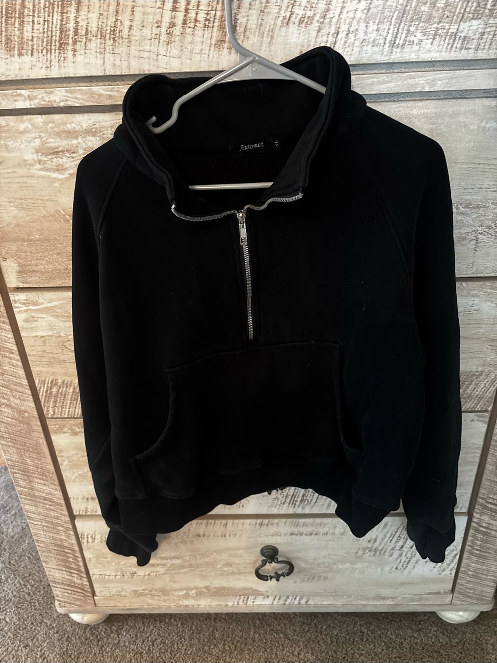 Women’s Black Half-Zip Pullover Sweater